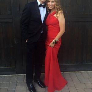 Red Camille La Vie Prom Dress (Size 2)